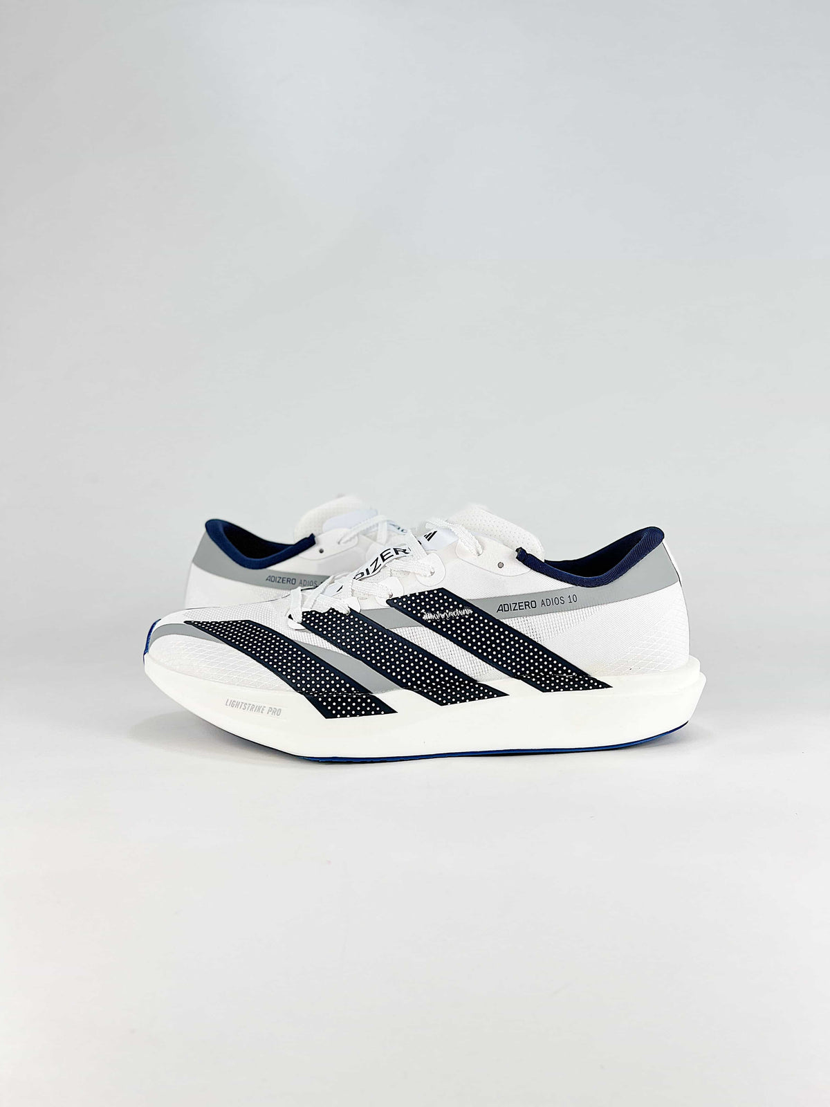 Adidas Adizero Adios 10 "White Navy Blue"-Classic sneakers，Adidas Women's Shoe Sale / Men's Shoe Sale