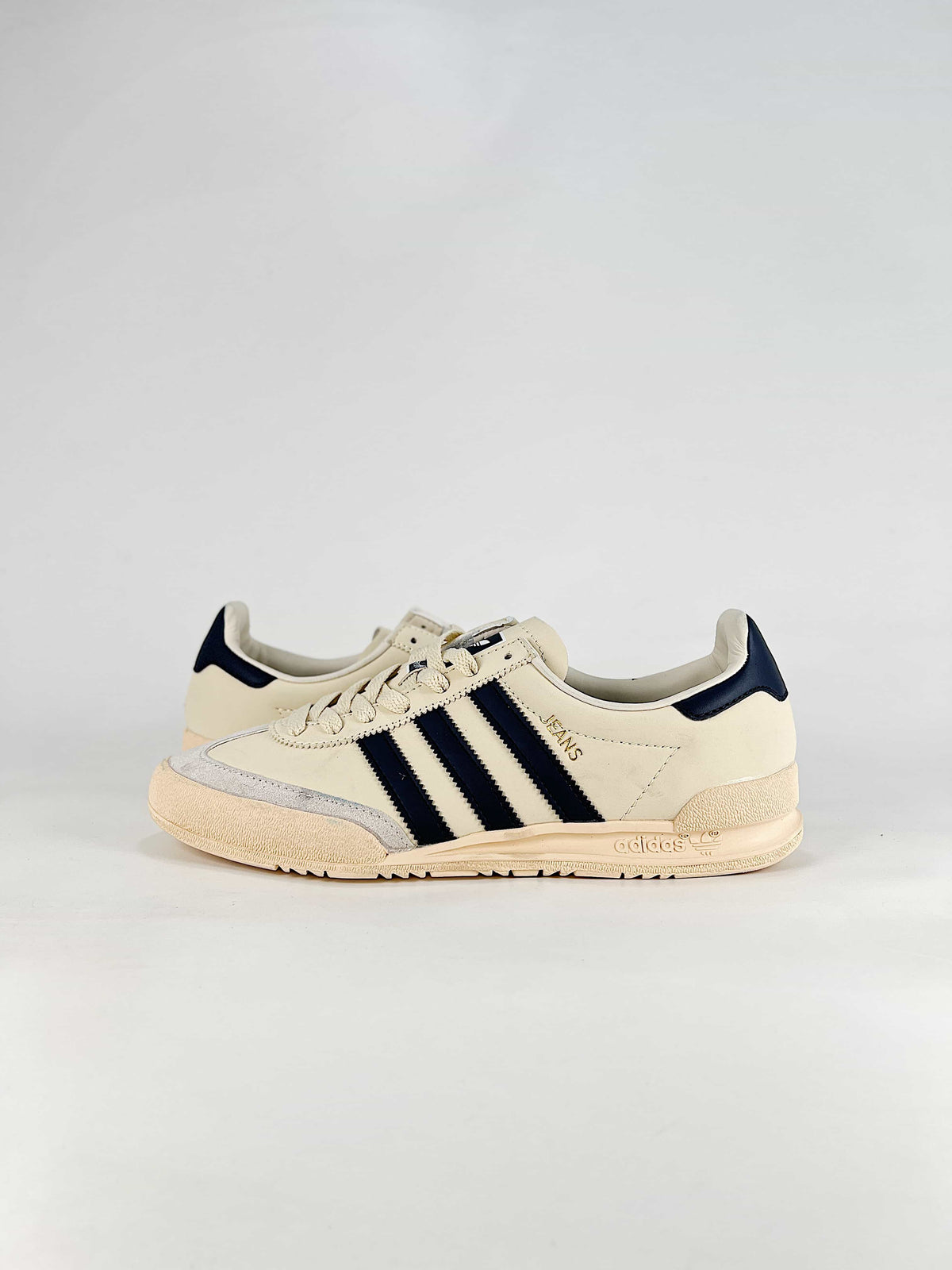 Adidas Jeans "Cream White Navy Blue"-Adidas Women's Shoe Sale / Men's Shoe Sale
