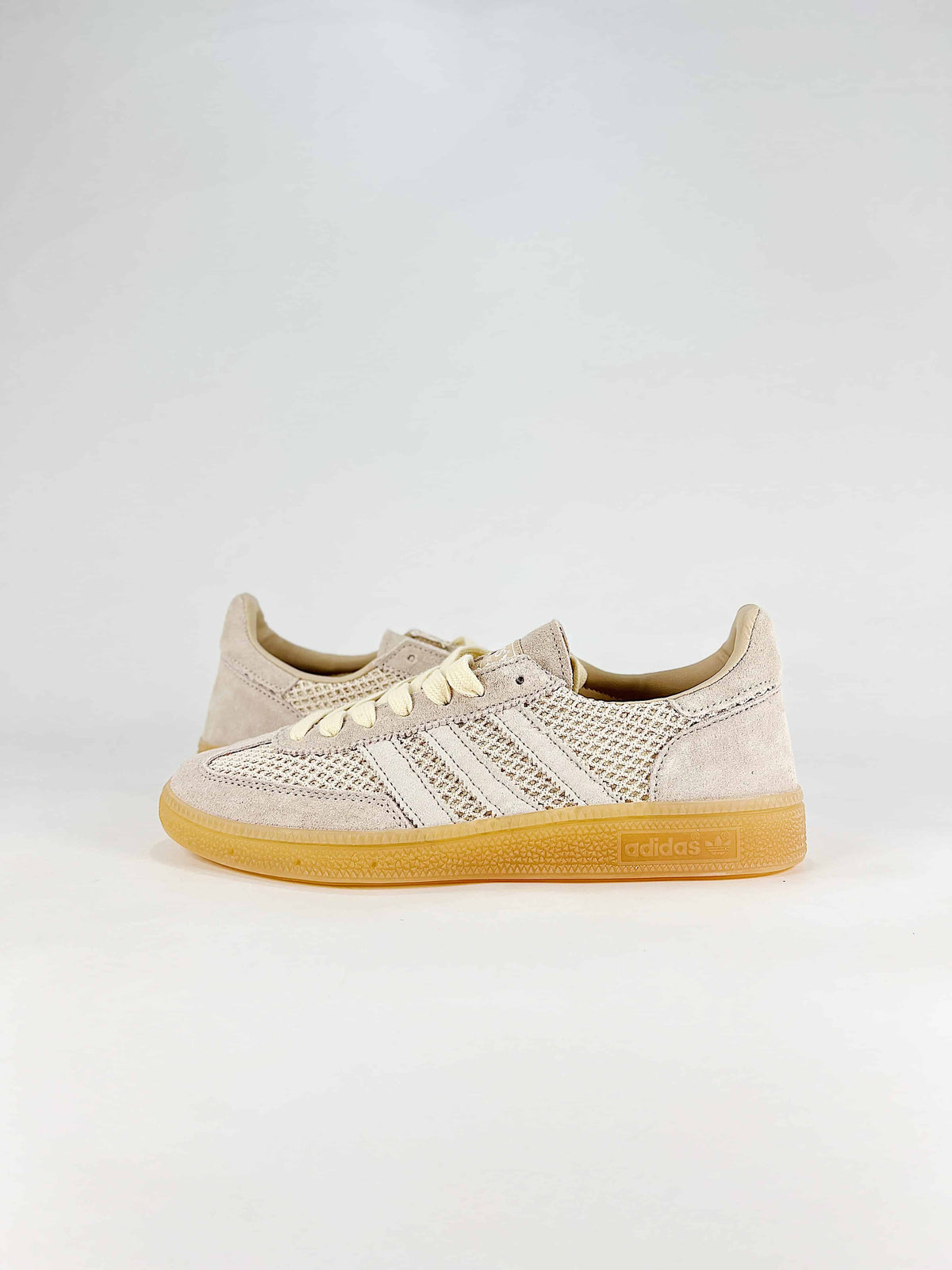 Adidas Handball Spezial Mesh Suede Sneakers "Cream Beige"-Adidas Women's Shoe Sale / Men's Shoe Sale