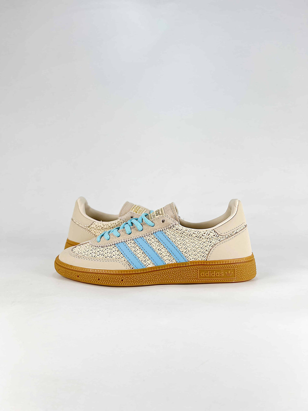 Adidas Originals Handball Spezial "Beige Light Blue Gum" Sneakers-Adidas Women's Shoe Sale / Men's Shoe Sale