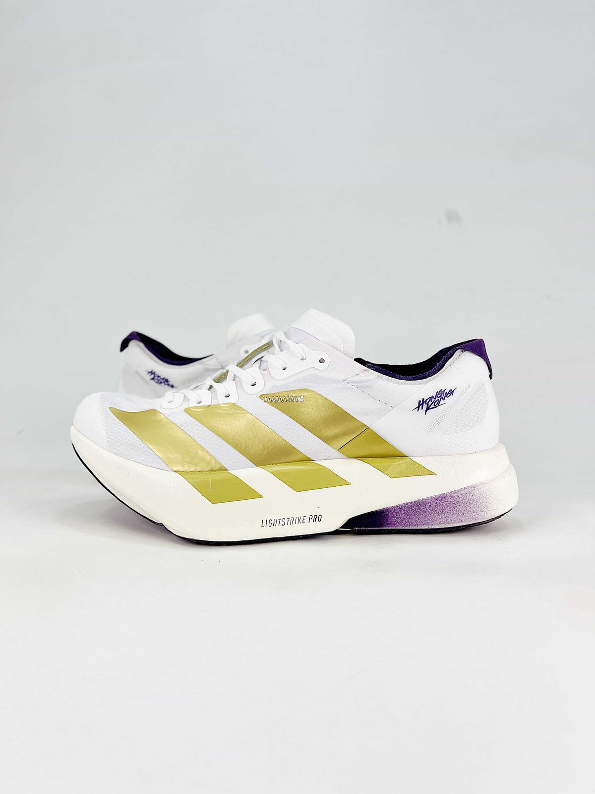 adidas Adizero Adios Pro 4 "White Gold Purple"-Classic sneakers，Adidas Women's Shoe Sale / Men's Shoe Sale