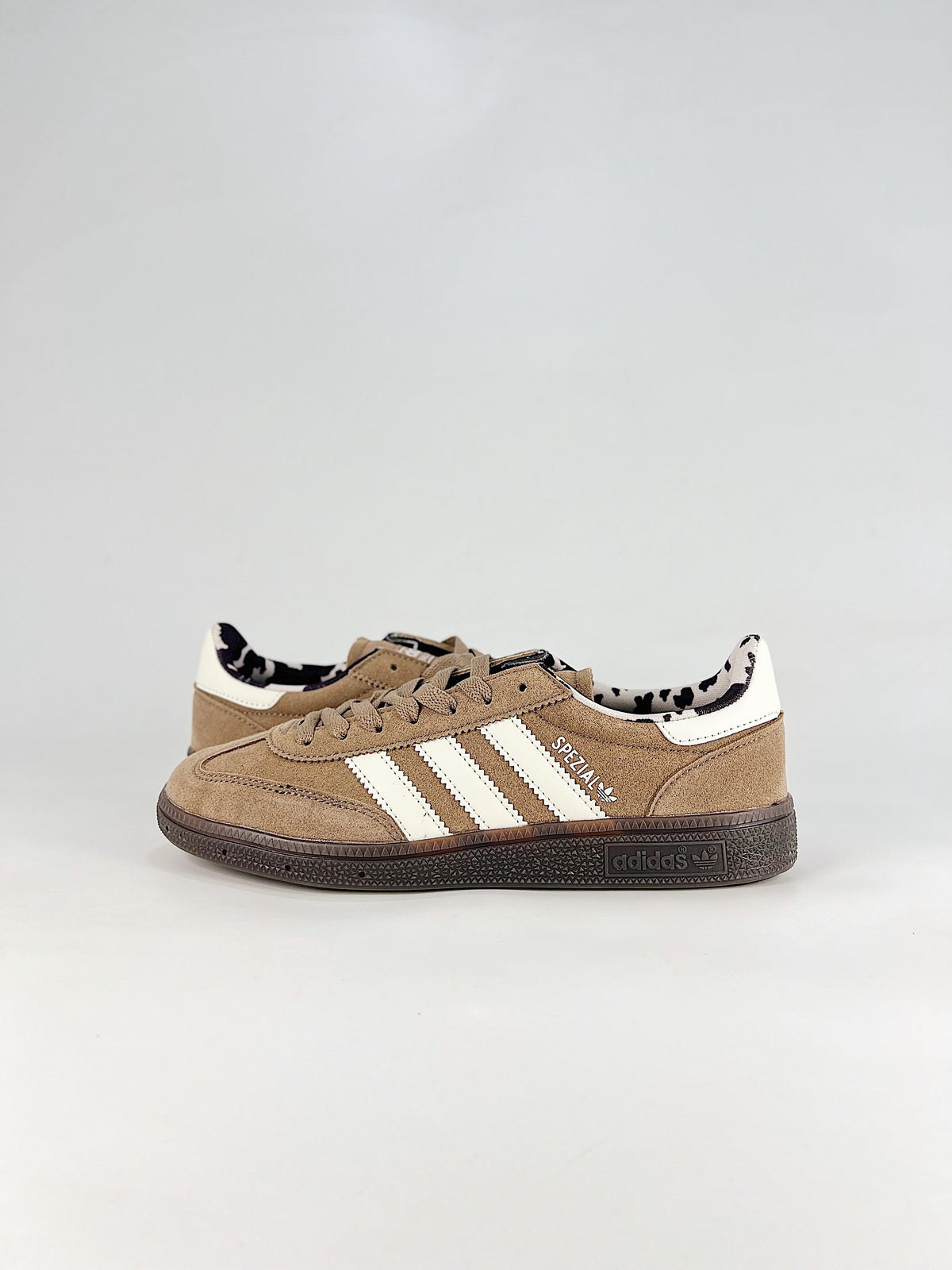 Adidas Handball Spezial "Brown White Cow Print" Sneakers-Adidas Women's Shoe Sale / Men's Shoe Sale