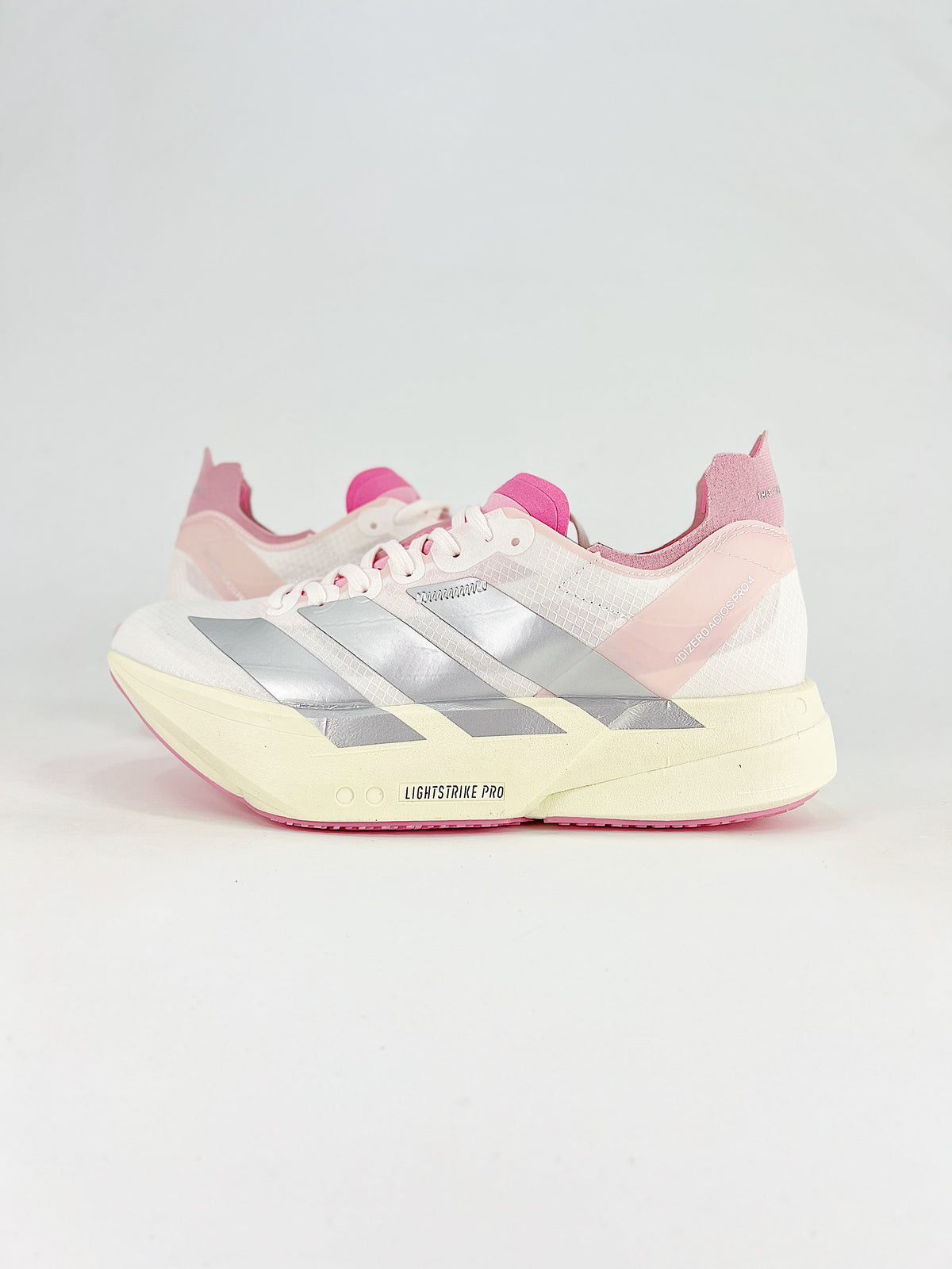 adidas Adizero Adios Pro 4 "White Silver Pink"-Classic sneakers，Adidas Women's Shoe Sale / Men's Shoe Sale