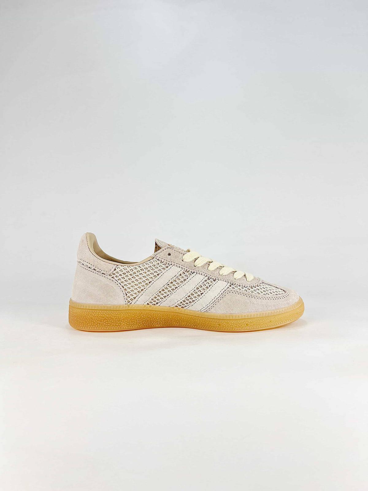Adidas Handball Spezial Mesh Suede Sneakers "Cream Beige"-Adidas Women's Shoe Sale / Men's Shoe Sale