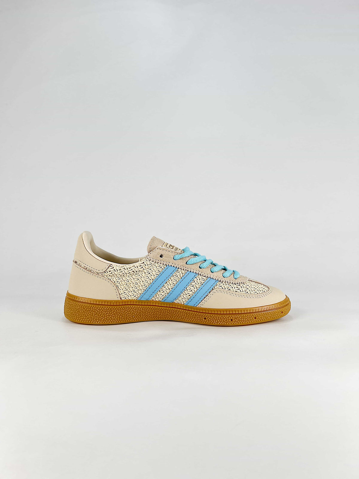 Adidas Originals Handball Spezial "Beige Light Blue Gum" Sneakers-Adidas Women's Shoe Sale / Men's Shoe Sale