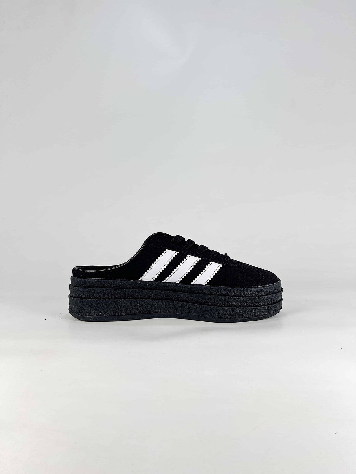 Adidas Gazelle Platform Mule "Black White"-Adidas Women's Shoe Sale / Men's Shoe Sale