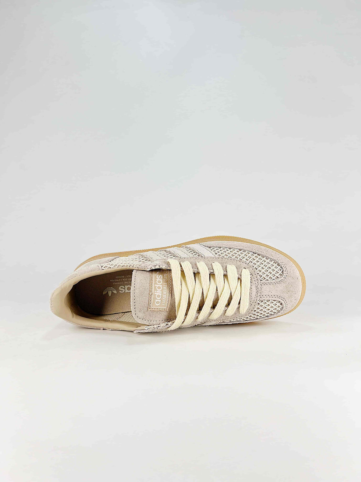 Adidas Handball Spezial Mesh Suede Sneakers "Cream Beige"-Adidas Women's Shoe Sale / Men's Shoe Sale