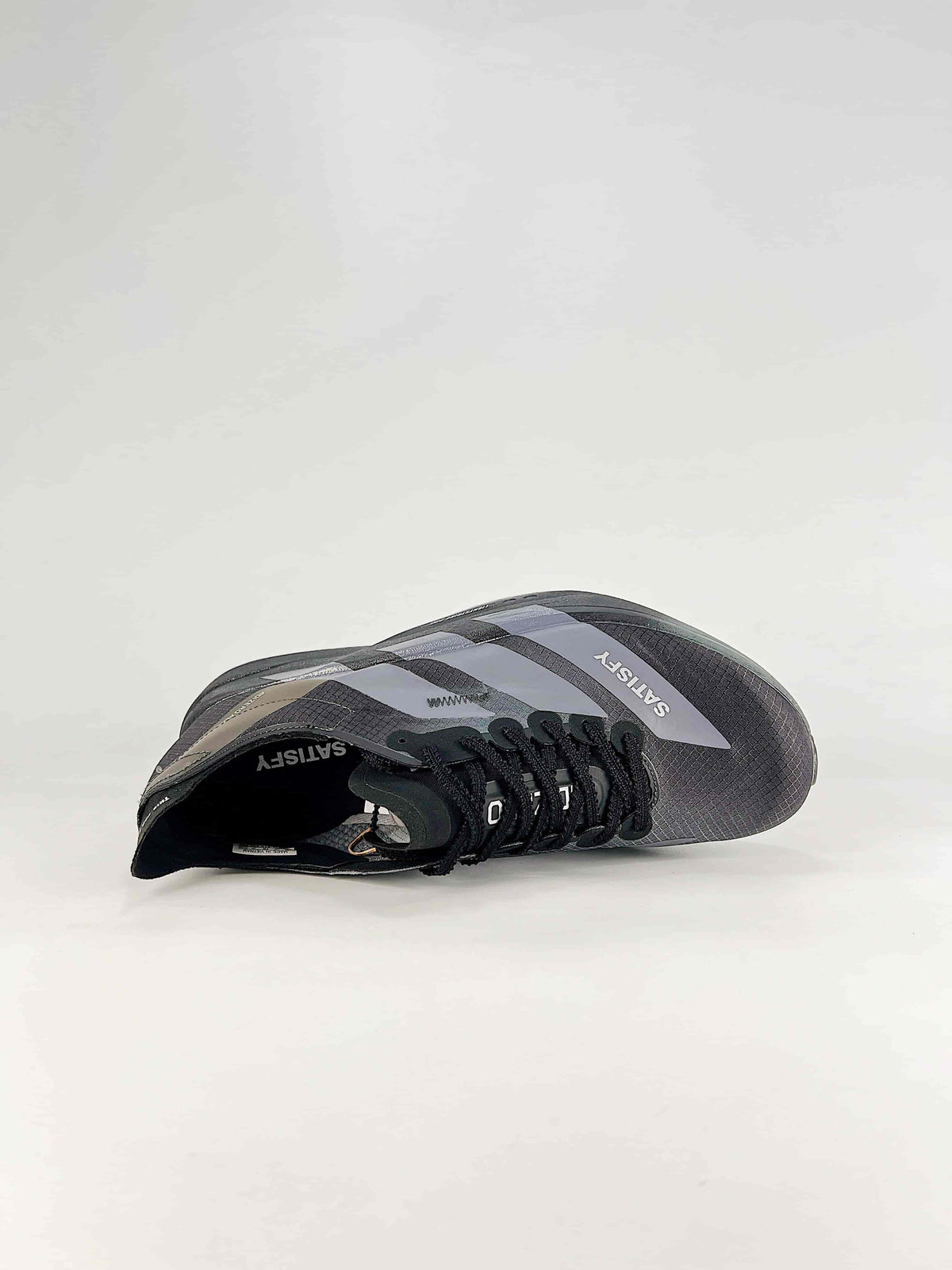 SATISFY x adidas Adizero Adios Pro 4 "Core Black"-Classic sneakers，Adidas Women's Shoe Sale / Men's Shoe Sale