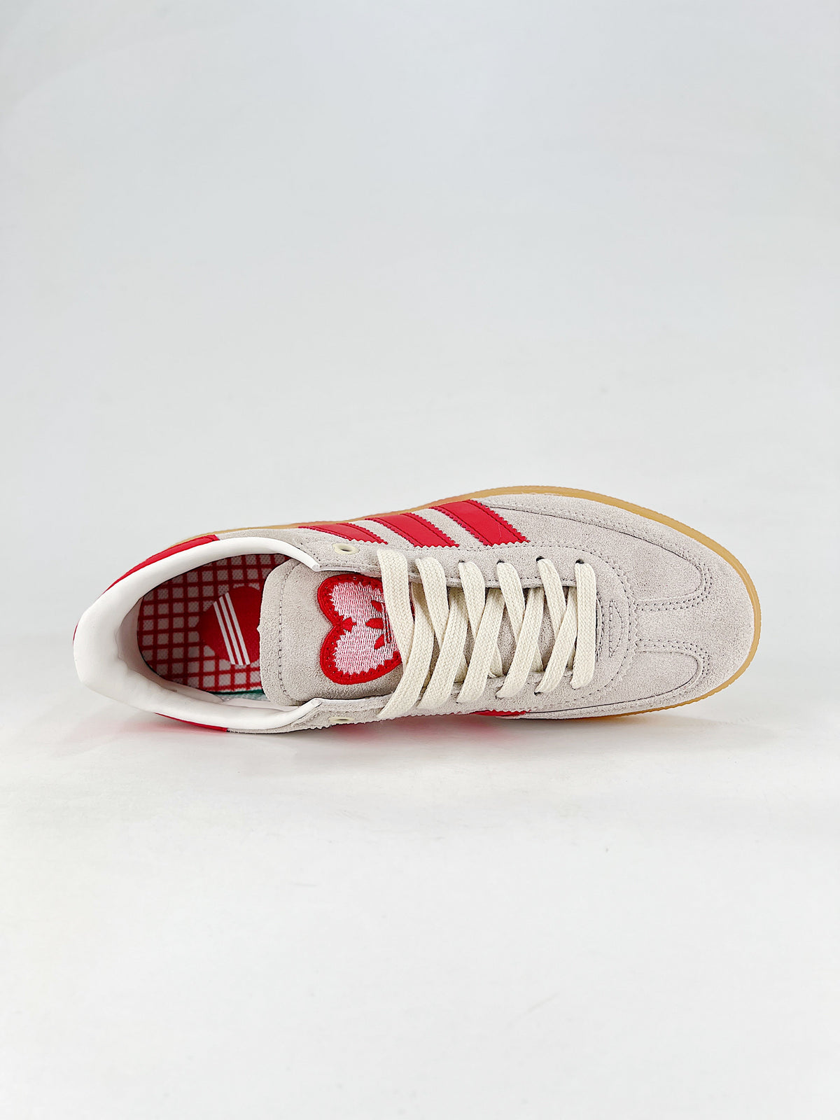 Adidas Handball Spezial Suede Sneakers "Off White Red Heart"-Adidas Women's Shoe Sale / Men's Shoe Sale