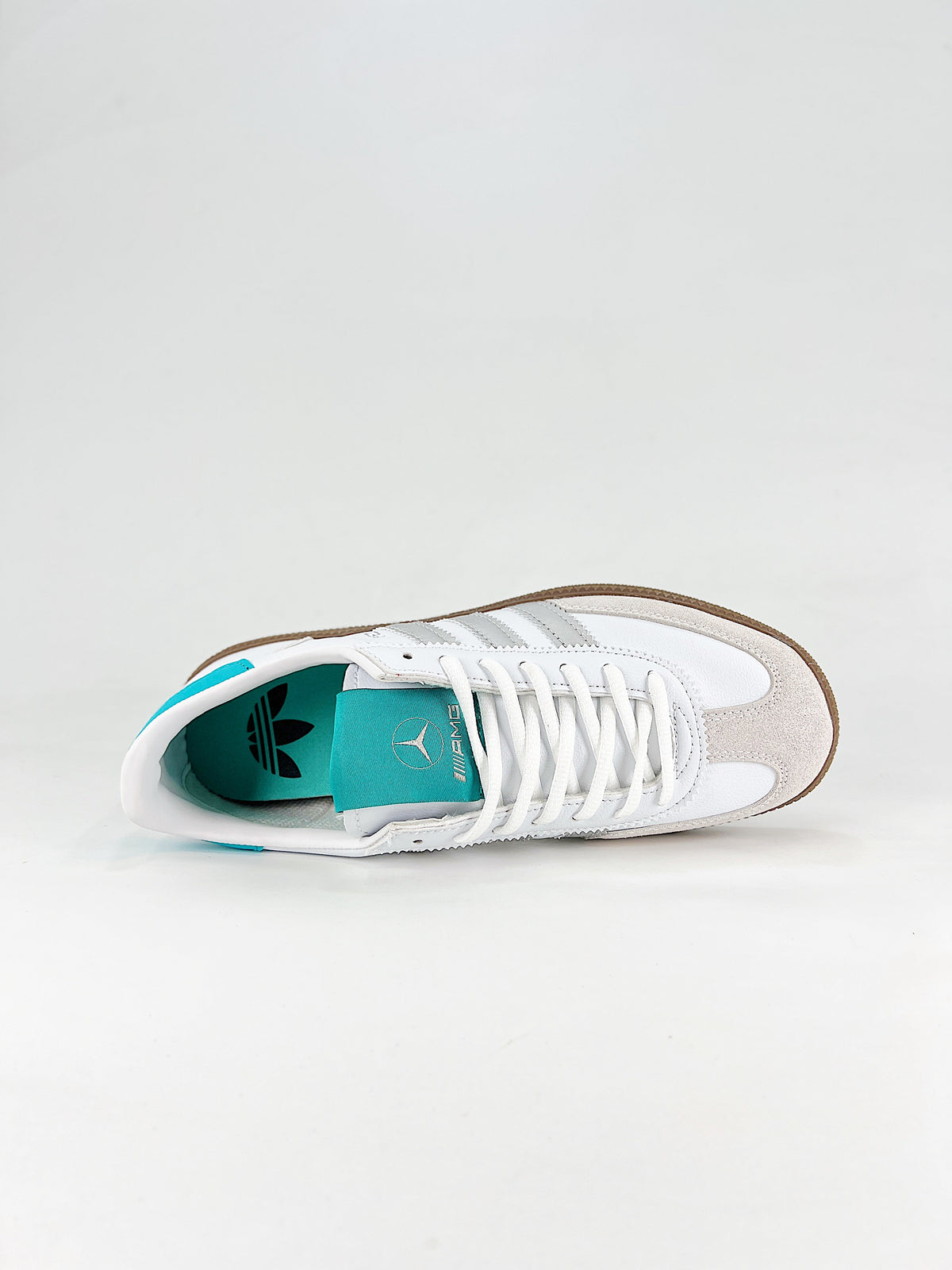Adidas Handball Spezial AMG "White Turquoise Gum" Sneakers-Adidas Women's Shoe Sale / Men's Shoe Sale