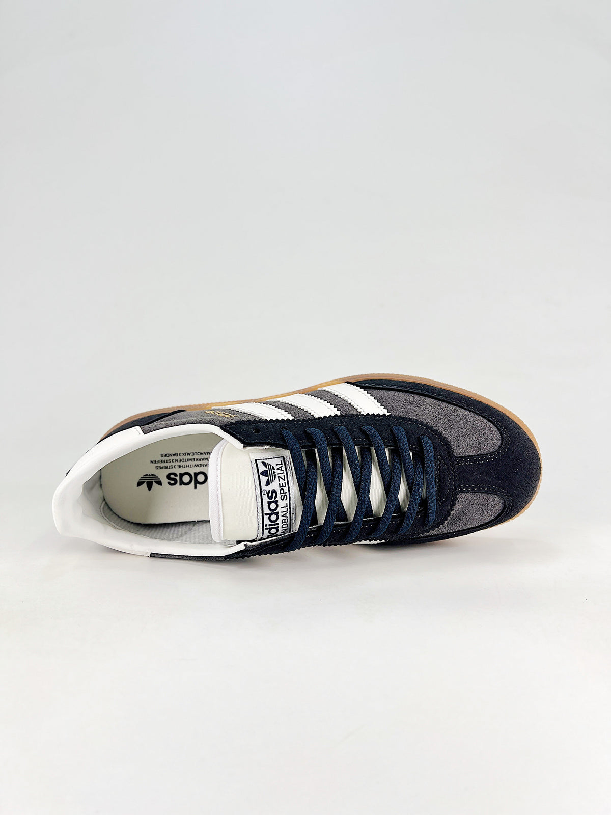 Adidas Handball Spezial Suede Sneakers "Dark Grey Black White"-Adidas Women's Shoe Sale / Men's Shoe Sale