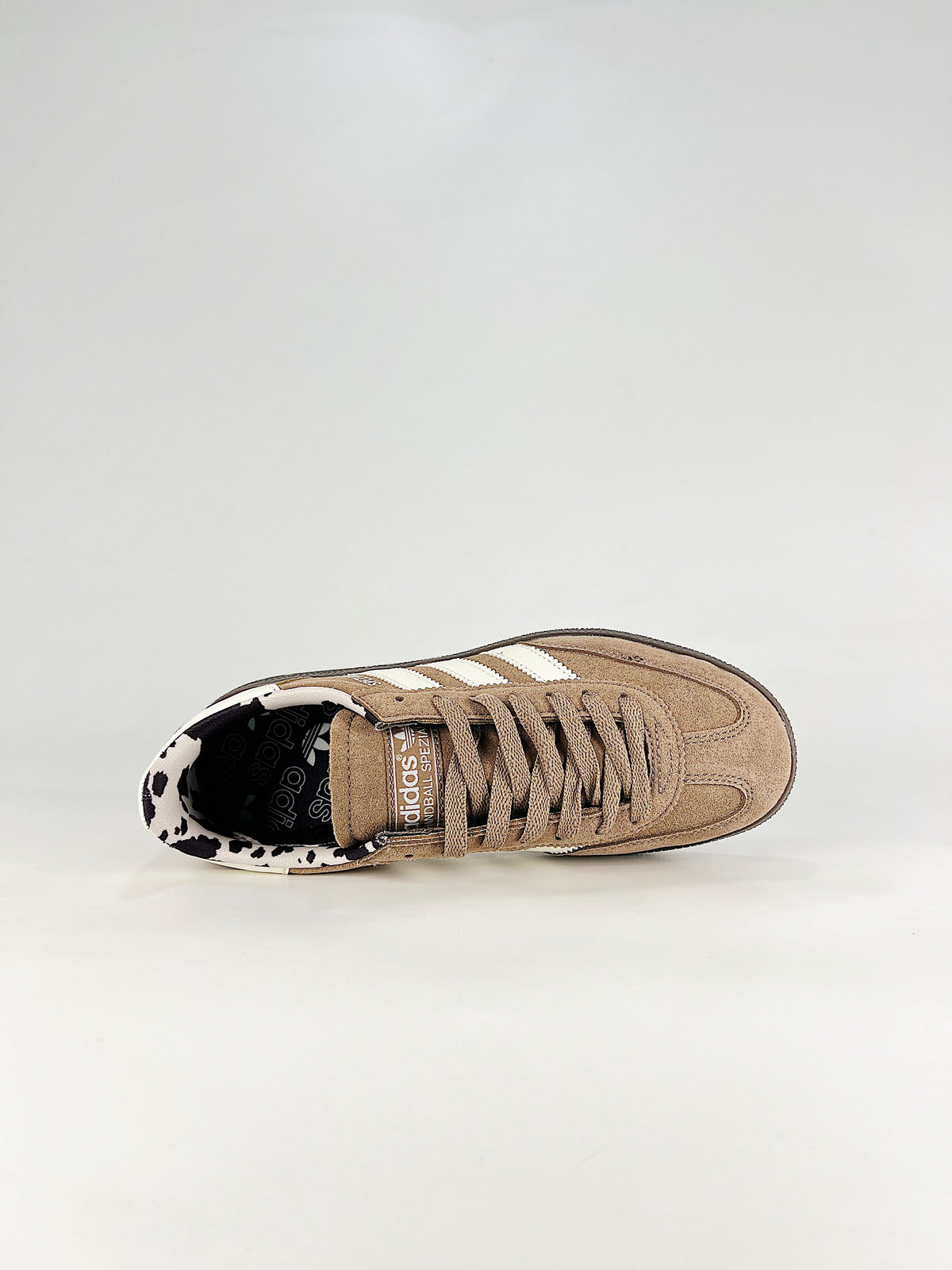 Adidas Handball Spezial "Brown White Cow Print" Sneakers-Adidas Women's Shoe Sale / Men's Shoe Sale