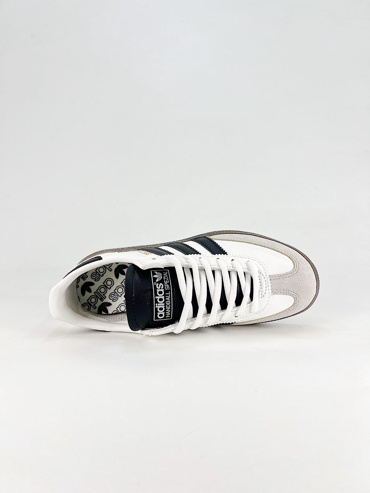 Adidas Handball Spezial Leather Sneakers "White Black"-Adidas Women's Shoe Sale / Men's Shoe Sale