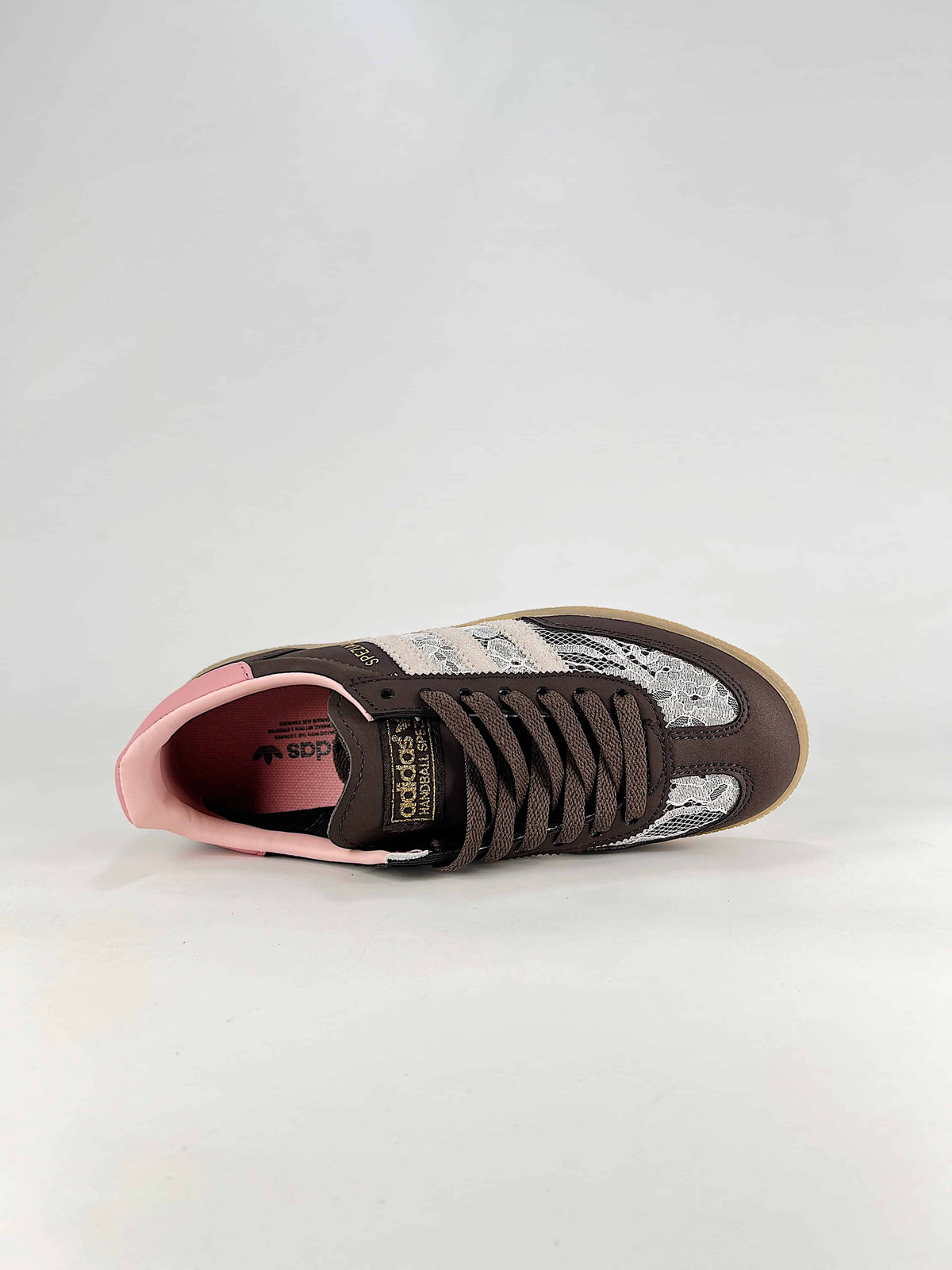 Adidas Originals Handball Spezial "Dark Brown Pink Gum" Sneakers-Adidas Women's Shoe Sale / Men's Shoe Sale