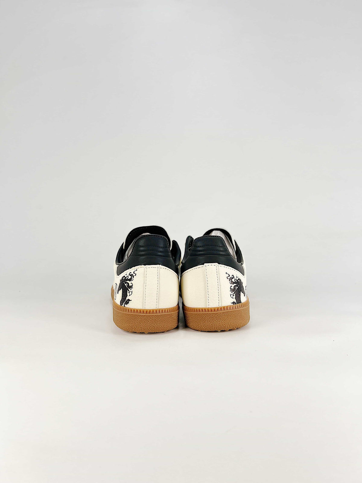 Adidas Samba "Cream White Horse Year Print Gum"-Classic sneakers，Adidas Women's Shoe Sale / Men's Shoe Sale