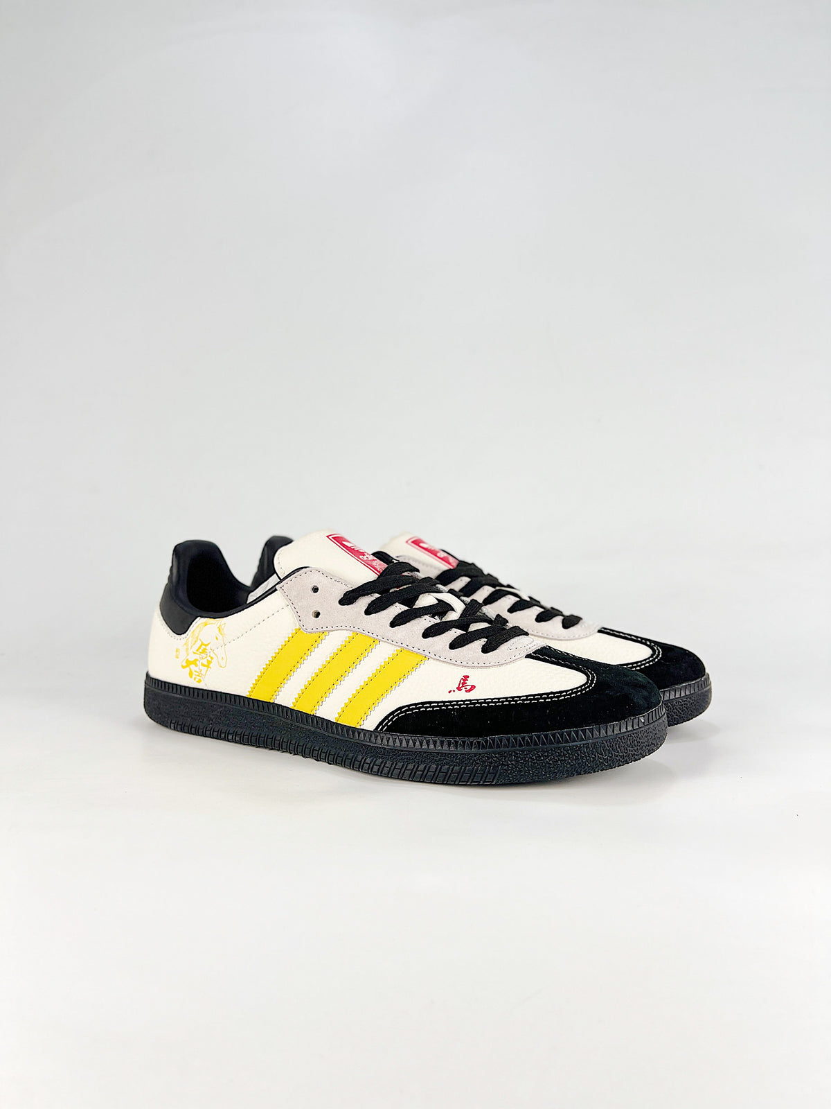 Adidas Samba Year of Horse "Cream White Black Yellow"-Adidas Women's Shoe Sale / Men's Shoe Sale