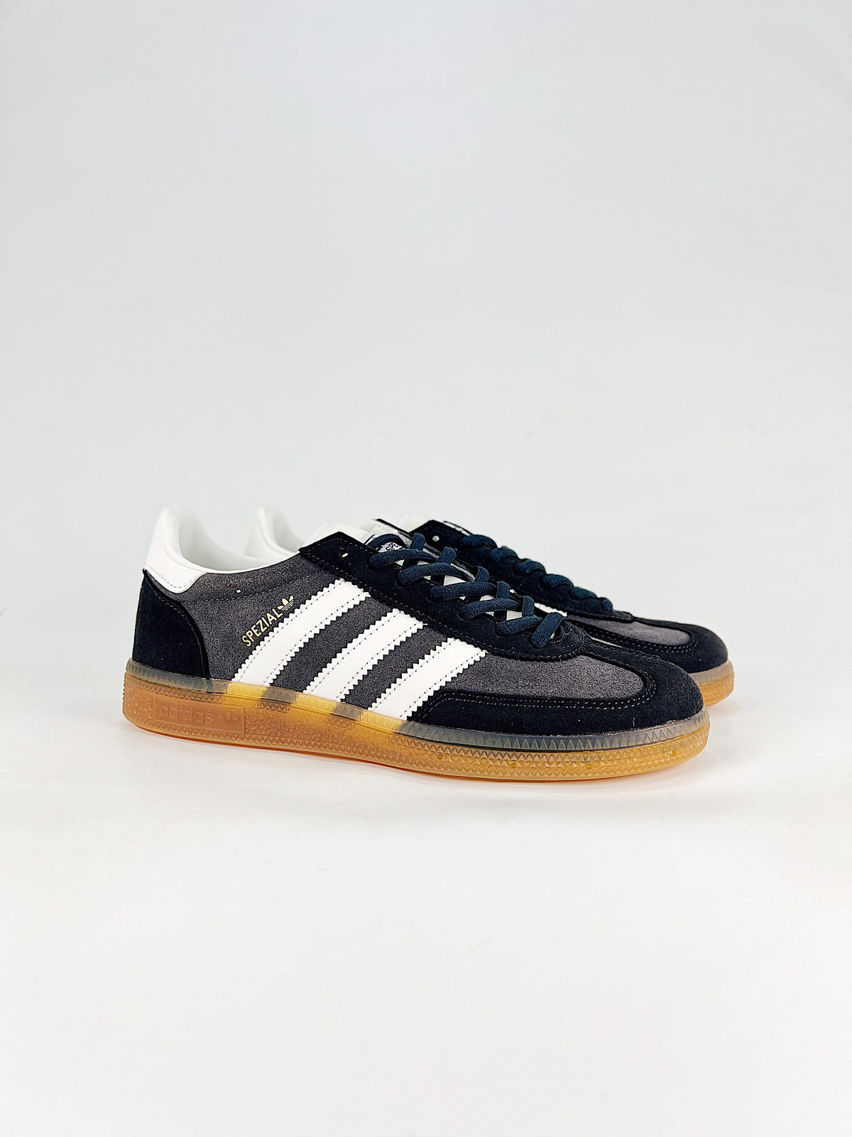 Adidas Handball Spezial Suede Sneakers "Dark Grey Black White"-Adidas Women's Shoe Sale / Men's Shoe Sale