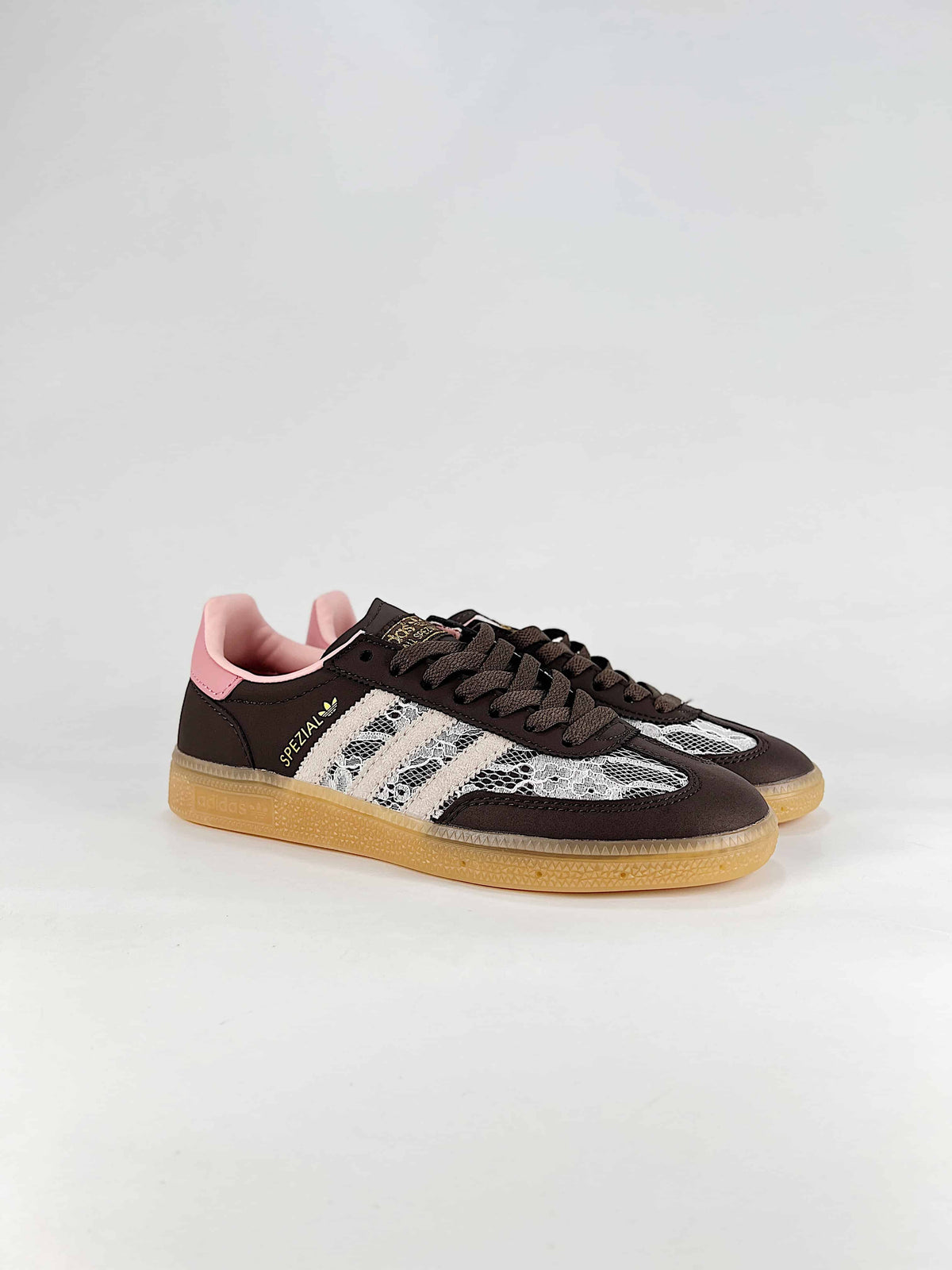 Adidas Originals Handball Spezial "Dark Brown Pink Gum" Sneakers-Adidas Women's Shoe Sale / Men's Shoe Sale