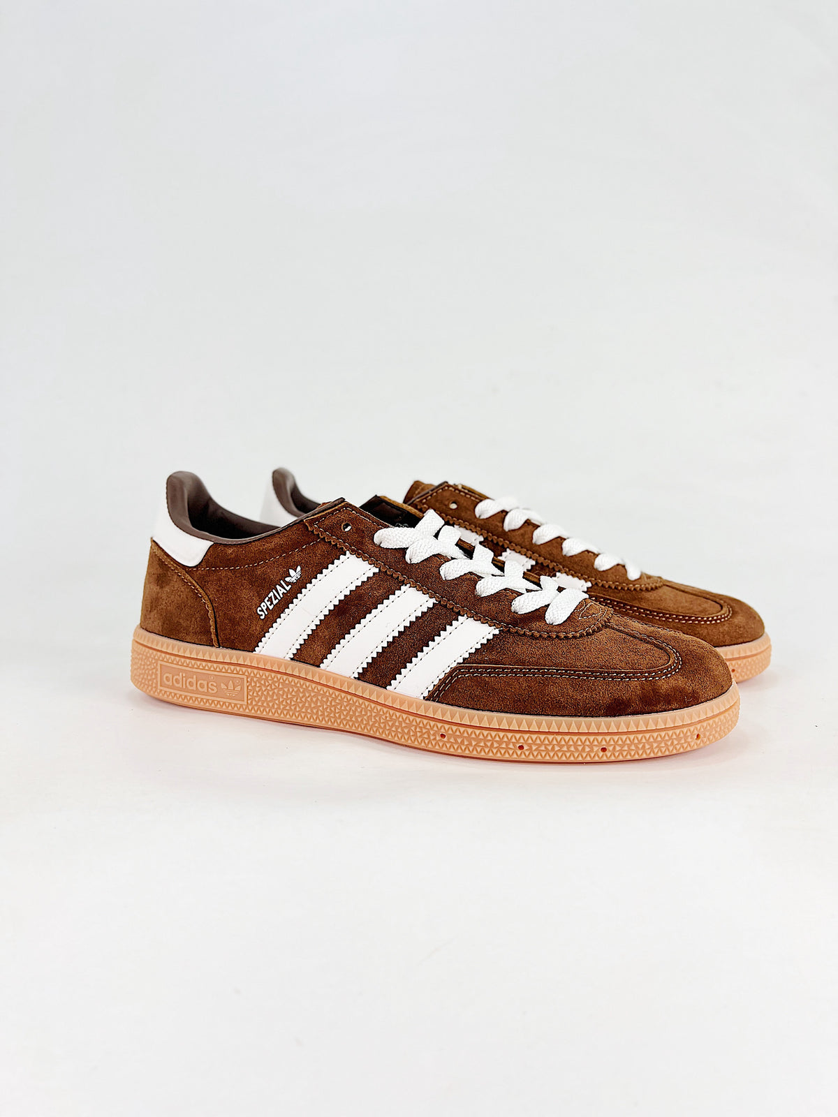 Adidas Handball Spezial Suede Sneakers "Brown White"-Adidas Women's Shoe Sale / Men's Shoe Sale