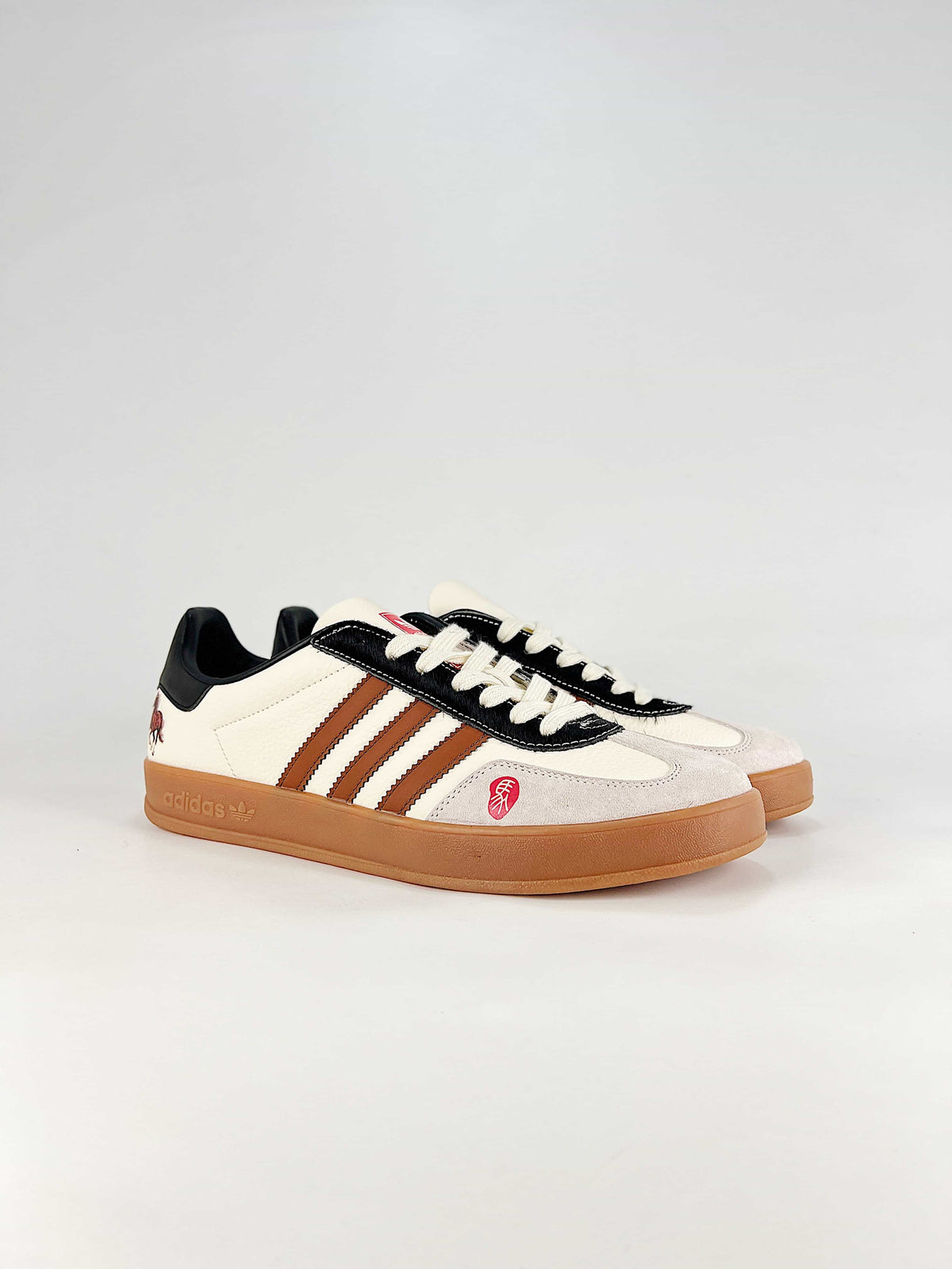 Adidas Gazelle Indoor Year of Horse "Cream White Brown"-Adidas Women's Shoe Sale / Men's Shoe Sale