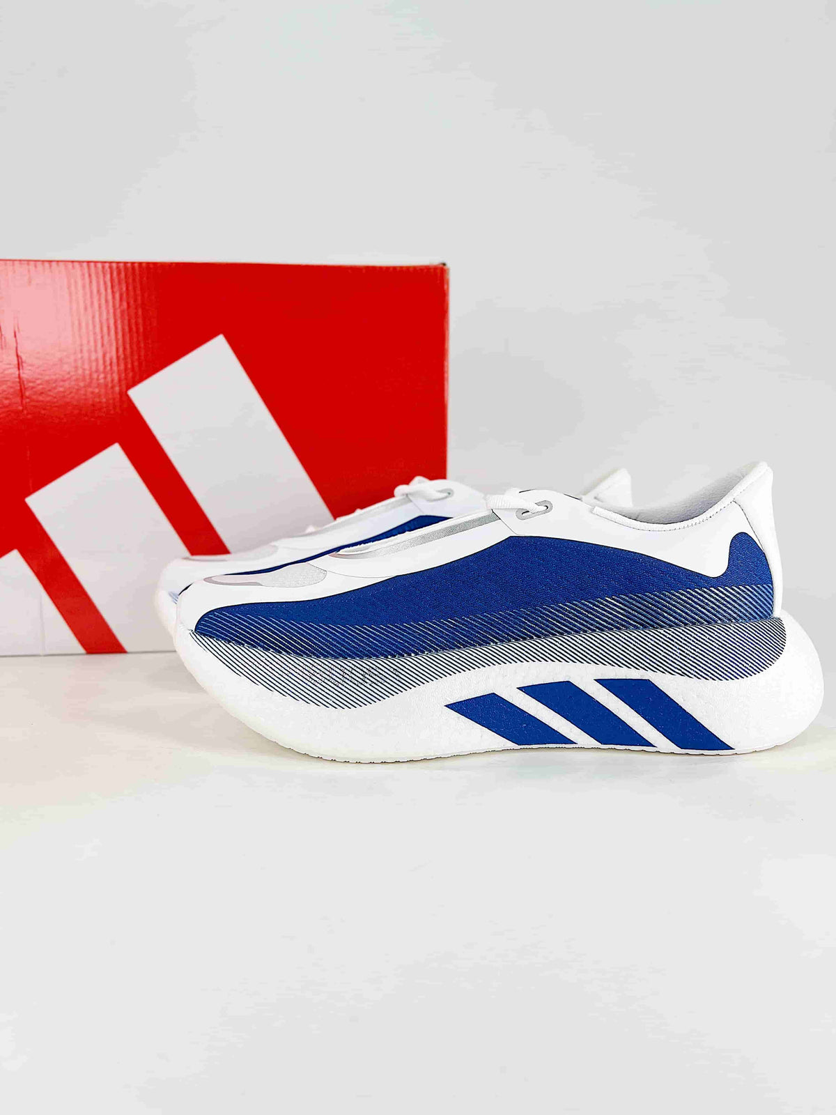 adidas Hyperboost Edge Running Shoes "Ftwr White/Royal Blue"-Adidas Women's Shoe Sale / Men's Shoe Sale