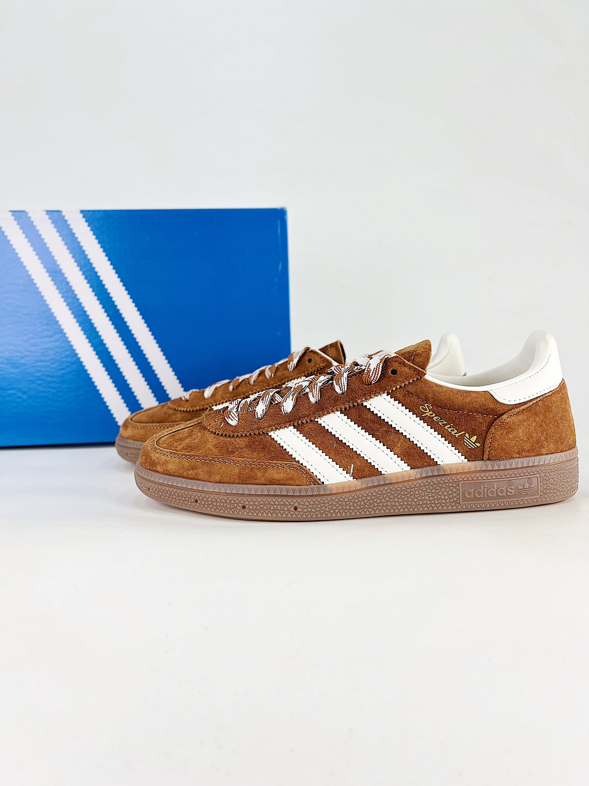 Adidas Handball Spezial Sneakers "Brown White"-Adidas Women's Shoe Sale / Men's Shoe Sale