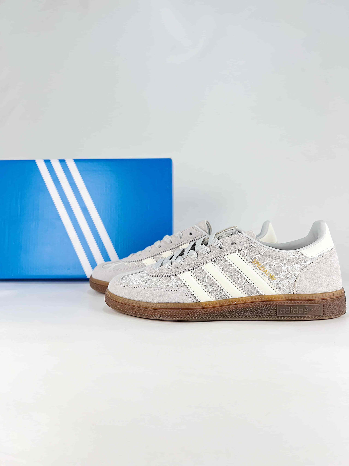 Adidas Originals Wensley SPZL "Grey Lace" Sneakers-Adidas Women's Shoe Sale / Men's Shoe Sale