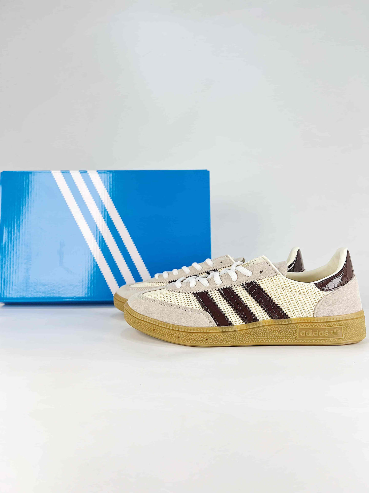 Adidas Handball Spezial Mesh Sneakers "Cream Beige"-Adidas Women's Shoe Sale / Men's Shoe Sale