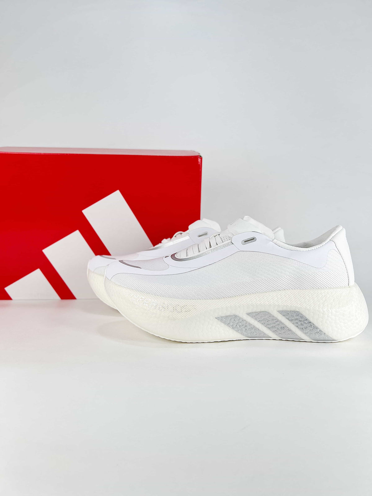 adidas Hyperboost Edge Running Shoes "Ftwr White/Silver Metallic"-Adidas Women's Shoe Sale / Men's Shoe Sale