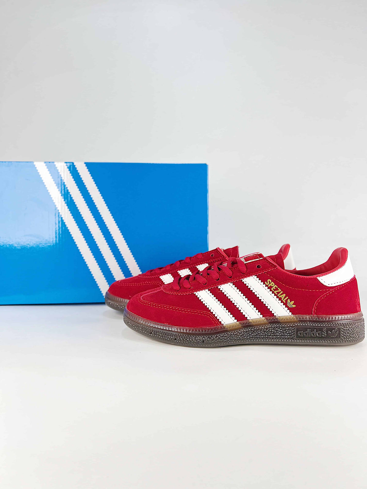 Adidas Handball Spezial "Red White Gum" Sneakers-Adidas Women's Shoe Sale / Men's Shoe Sale