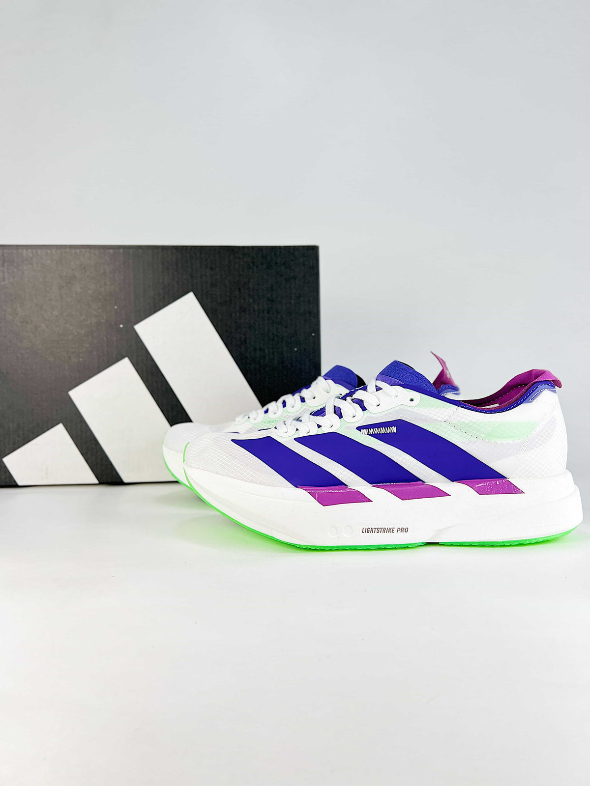 adidas Adizero Adios Pro 4 "White Blue Purple"-Classic sneakers，Adidas Women's Shoe Sale / Men's Shoe Sale