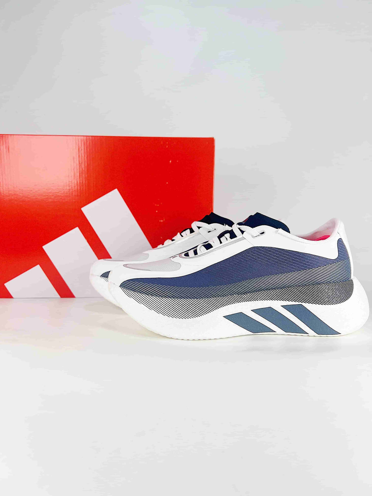 adidas Hyperboost Edge Sneakers – White / Navy Gradient-Adidas Women's Shoe Sale / Men's Shoe Sale