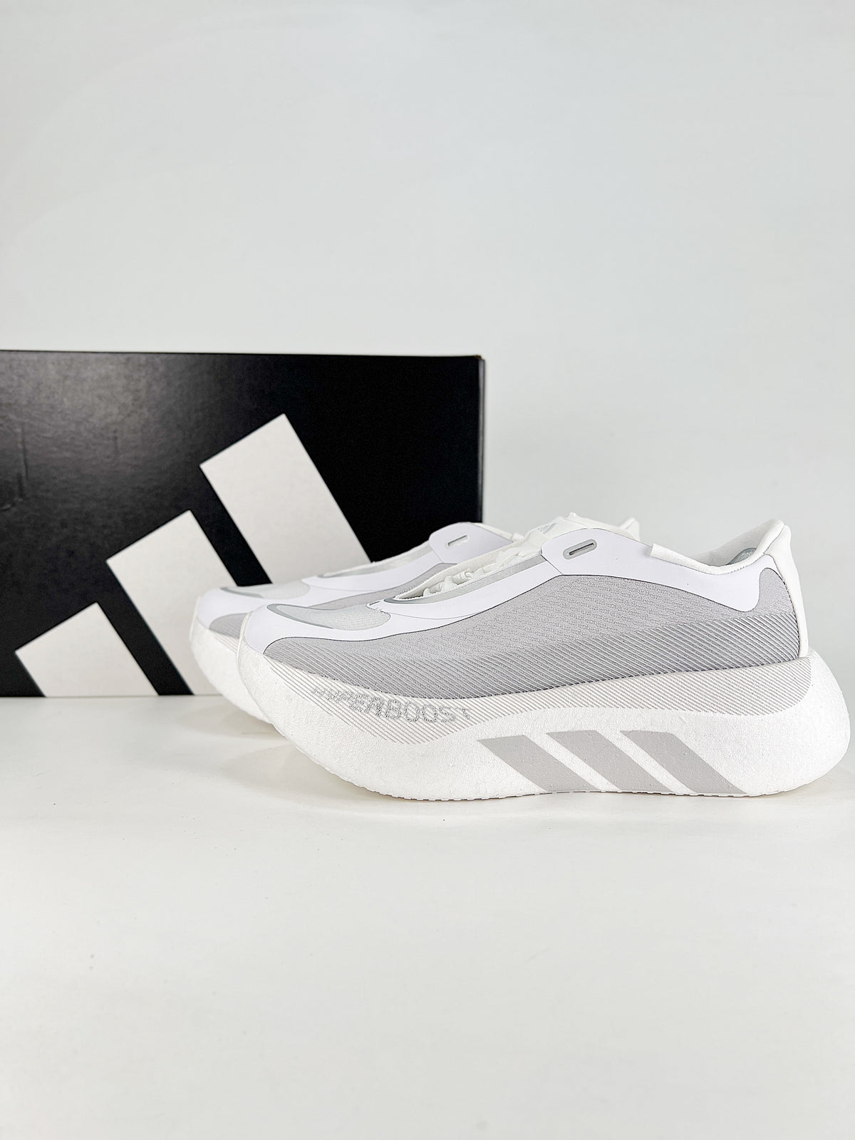 adidas Hyperboost Pro Sneakers – White / Grey-Adidas Women's Shoe Sale / Men's Shoe Sale