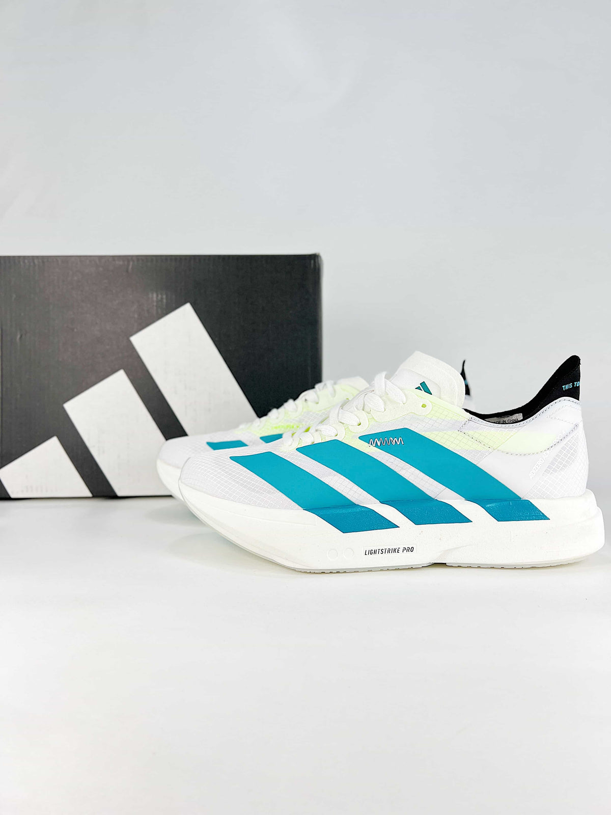 adidas Adizero Adios Pro 4 "White Teal Lime"-Classic sneakers，Adidas Women's Shoe Sale / Men's Shoe Sale