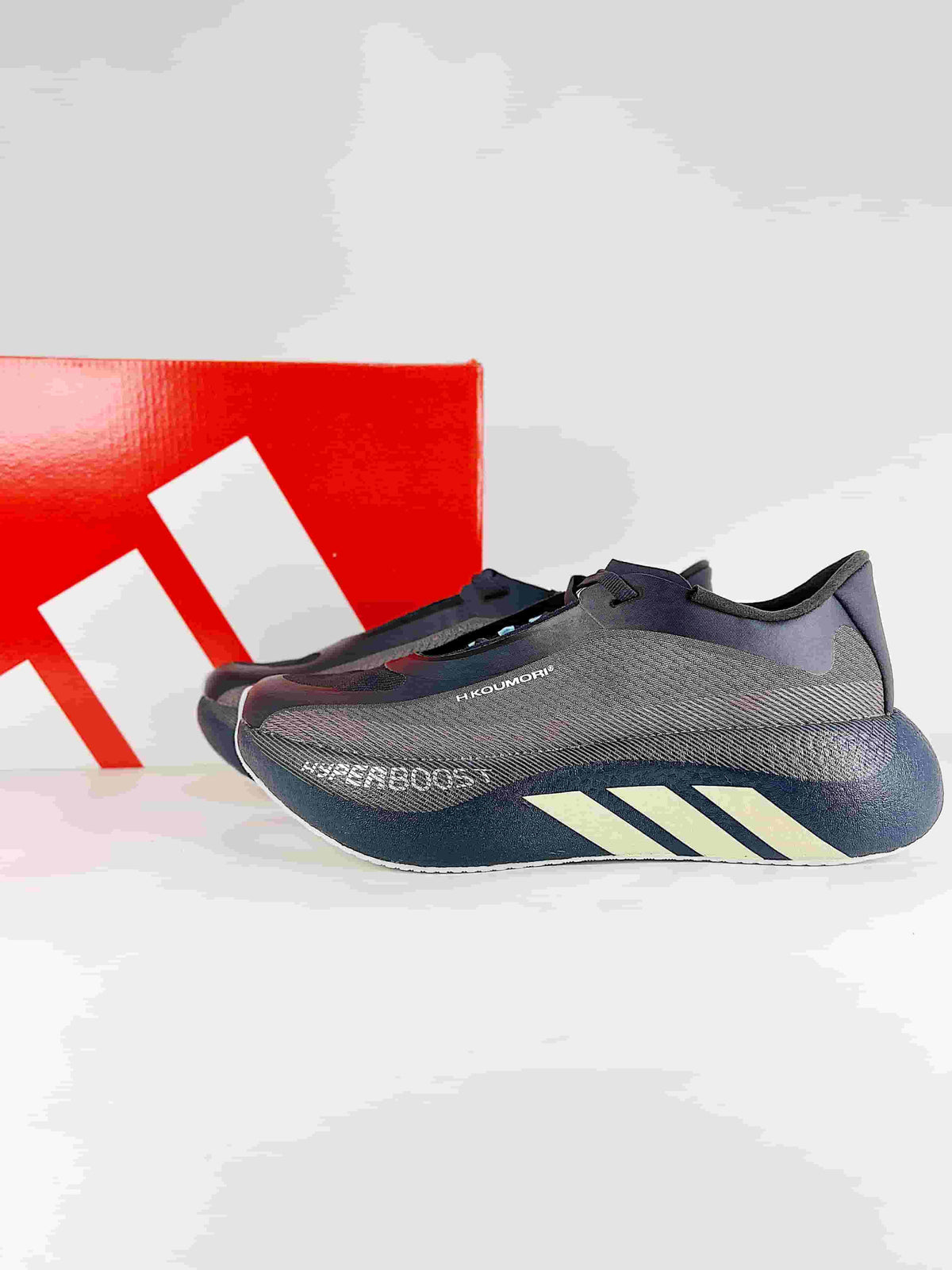 adidas Hyperboost Edge "Navy Grey Cream" Unisex Running Shoes-Adidas Women's Shoe Sale / Men's Shoe Sale