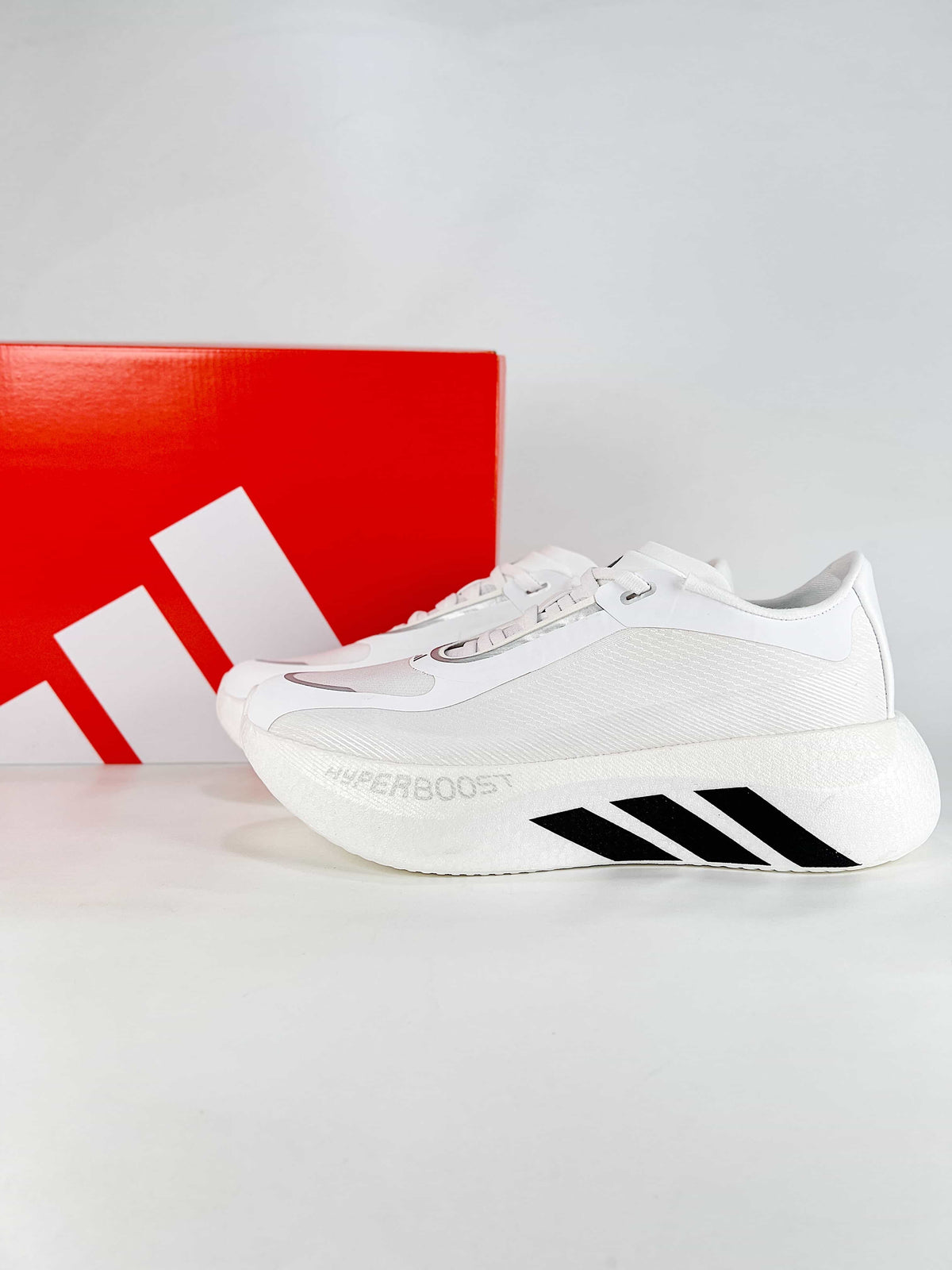 adidas Hyperboost Edge Sneakers – White / Black-Adidas Women's Shoe Sale / Men's Shoe Sale