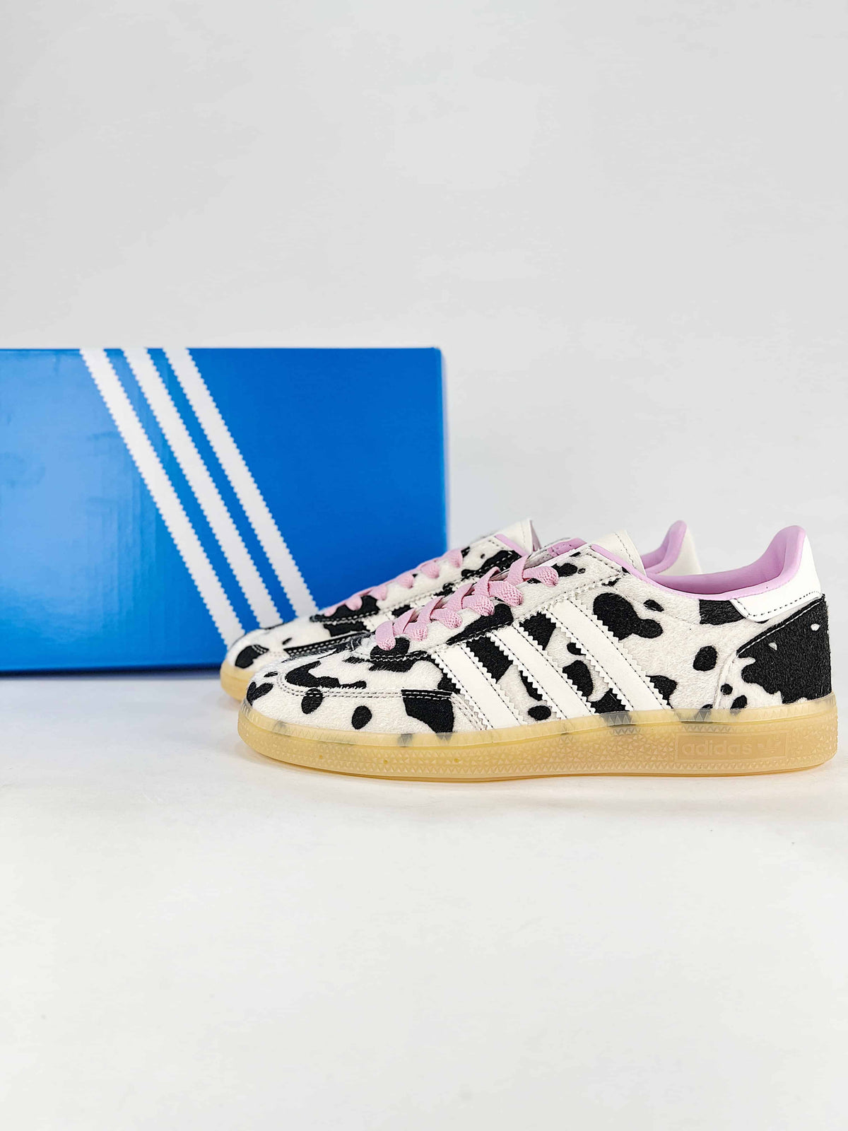 Adidas Originals Handball Spezial "Cow Print Pink Gum" Sneakers-Adidas Women's Shoe Sale / Men's Shoe Sale