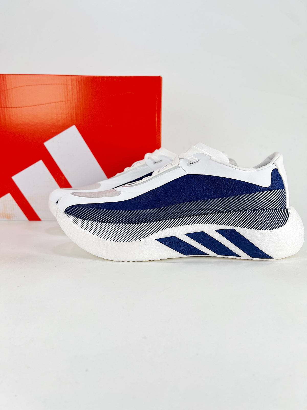 adidas Hyperboost Edge "White Navy" Unisex Running Shoes-Adidas Women's Shoe Sale / Men's Shoe Sale