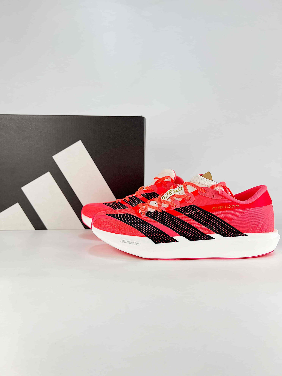 Adidas Adizero Adios 10 "Bright Red"-Classic sneakers，Adidas Women's Shoe Sale / Men's Shoe Sale