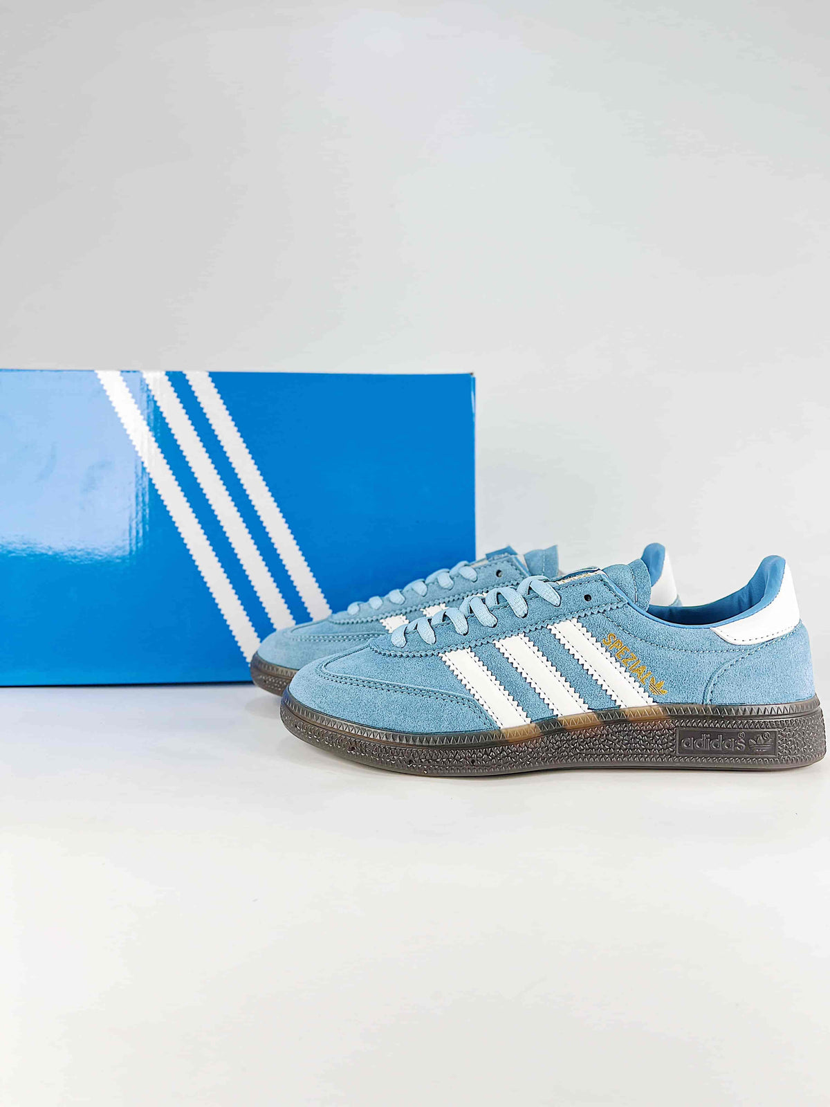 Adidas Handball Spezial "Bright Blue White Gum" Sneakers-Adidas Women's Shoe Sale / Men's Shoe Sale