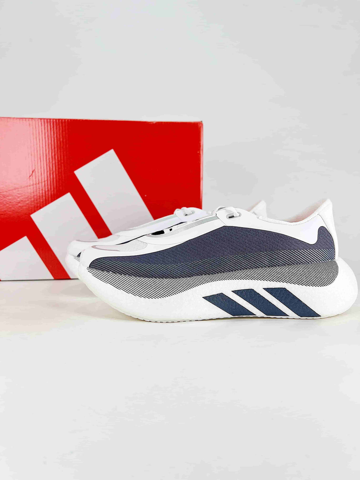 adidas Hyperboost Pro Sneakers – White / Navy-Adidas Women's Shoe Sale / Men's Shoe Sale