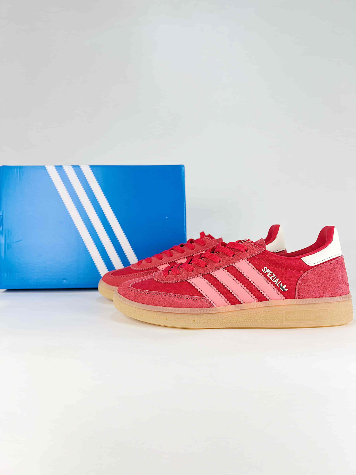 Adidas Handball Spezial Sneakers "Red Pink"-Adidas Women's Shoe Sale / Men's Shoe Sale