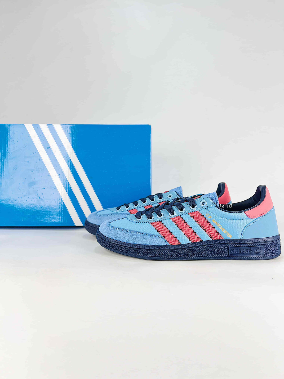 C.P. Company x Adidas Originals GT Manchester SPZL "Light Blue Bright Red" Sneakers-Adidas Women's Shoe Sale / Men's Shoe Sale